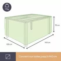 HOUSSE D\'EXT&Eacute;RIEUR POUR TABLE max. 140 cm (OCT140)