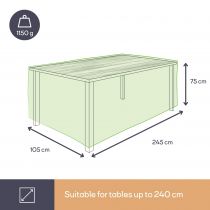 HOUSSE D\'EXTÉRIEUR POUR TABLE max. 240 cm (OCT240)