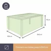 HOUSSE D\'EXT&Eacute;RIEUR POUR TABLE max. 240 cm (OCT240)