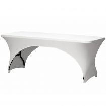 HOUSSE EXTENSIBLE POUR TABLE RECTANGULAIRE - ARQUÉ -  BLANC