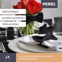 HOUSSE EXTENSIBLE POUR TABLE RECTANGULAIRE - NOIR (FP411)