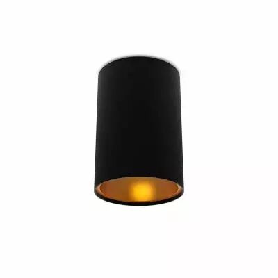 HOYA SPOT SAILLIE GU10 CYLINDRE NOIR/DORE (6811)