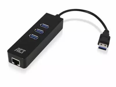 Hub 3 ports USB 3.2 Gen1 avec port r�seau Gigabit (ACTAC6310)