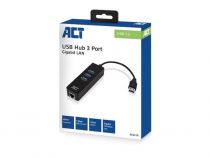 Hub 3 ports USB 3.2 Gen1 avec port réseau Gigabit (ACTAC6310)