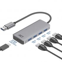 Hub USB 3.1 à 4 ports avec adaptateur d\'alimentation externe (ACTAC6121)