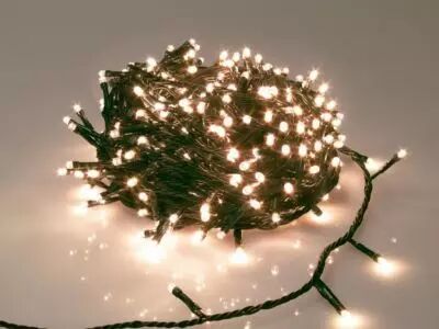Immensity Light LED - Anim�e - 40 m - 600 lampes blanc arizona - fil vert - modulateur - 31 V (IM-LED-A-40-31V-AW)