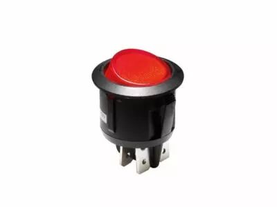 Interrupteur � bascule illumin� - rouge - 1p/on-off (R13244BR)