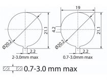 Interrupteur à bascule illuminé - vert - 2p dpst / on-off, 12v (R13244BG/LED)