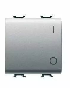Interrupteur bipolaire 250v ac - connexion automatique - 16ax � voyant - signalisation - 2 modules - titane - chorus