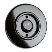 Interrupteur ouverture de porte bakelite noire (173057)