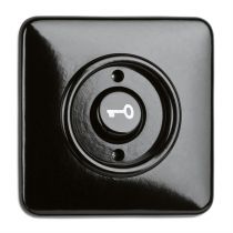 Interrupteur ouverture de porte bakelite noire (173057)