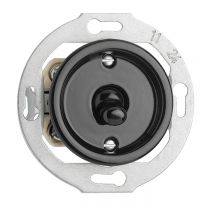 Interrupteur permutateur THPG porcelaine noire (174012)