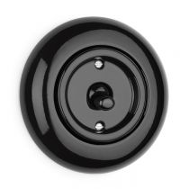 Interrupteur permutateur THPG porcelaine noire (174012)