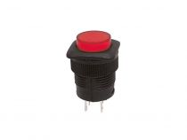 Interrupteur rond illum led 1p spst off-on 3a/125vac 1,5a/250vac - rouge (R1394A)