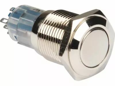 Interrupteur rond m�tallique dpdt 2no 2nc (R1611)