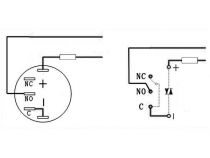Interrupteur rond métallique haut dpdt 2no 2nc (R1711)