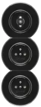Interrupteur rotatif commande pour volet roulant bakelite noire (186895)