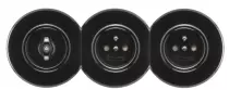 Interrupteur rotatif commande pour volet roulant bakelite noire (186895)