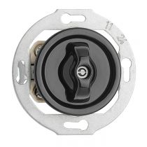 Interrupteur rotatif en porcelaine noire THPG (174008) 