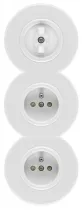 Interrupteur rotatif Permutateur bakelite/duroplaste blanc (186887)