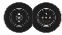 Interrupteur rotatif Permutateur bakelite noire (186884)