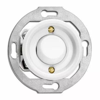 Interrupteur simple � bascule en porcelaine avec voyant