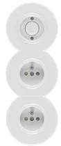 Interrupteur simple bakelite/duroplaste blanc (176407)