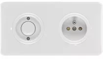 Interrupteur simple bakelite/duroplaste blanc (176407)
