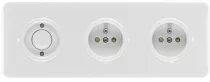 Interrupteur simple bakelite/duroplaste blanc (176407)