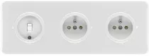 Interrupteur va-et-vient bakelite/duroplaste blanc (176405)