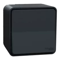 Interrupteur va et vient en saillie Mureva styl IP55 gris (MUR35021)