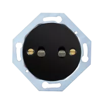 Interrupteur volets roulants - cache noir + levier patiné (DPR 16-04-0-03-0-0-00)