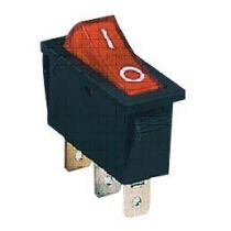 Intrupteur a bascule cordon de securite a lumiere rouge 1t 250v 6a