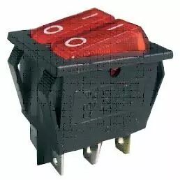 Intrupteur a bascule cordon de securite a lumiere vert 2rt 250v15