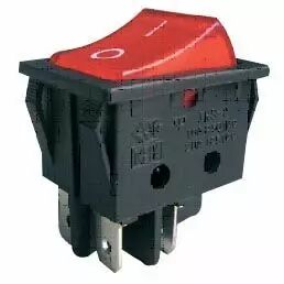 Intrupteur a bascule cordon de securite a lumiere vert 2t 250v15a