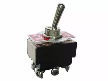Inverseur dpdt 2p on-off-on 5a/250v connexions a vis (JS-509C)