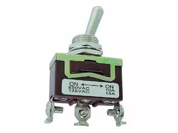 Inverseur spdt 1p on-off-on 10a/250v connections a vis (JS-510C)