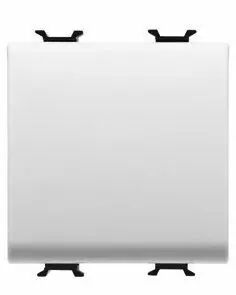 Inverseur unipolaire 250v ac - connexion automatique - 16ax � voyant - signalisation - 2 modules - blanc - chorus