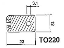 Isolant silicone calorifere pour to220 (S/TO220)