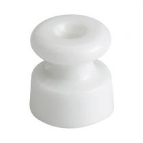 Isolateur porcelaine pour cable tressé (Lot de 5) Garby & Dimbler ø19x20 mm Porcelaine blanche (30913172)