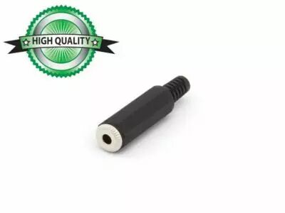 Jack femelle 3.5mm mono plastique noir (CA009H)