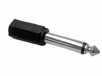 Jack femelle 3.5mm mono vers jack male 6.35mm mono (CAA24)