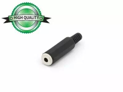Jack femelle 3.5mm stereo plastique noir (CA010H)