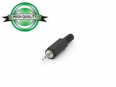 Jack male 2.5mm stereo - plastique noir (CA002H)