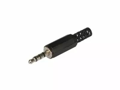 JACK M�LE 3.55 MM - ST�R�O NOIR - 4 CONNEXIONS