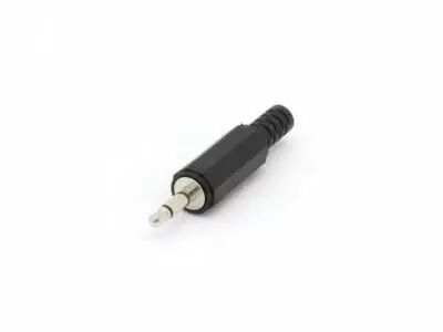 Jack male 3.5mm mono plastique noir (CA110H)