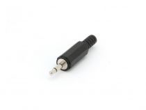 Jack male 3.5mm mono plastique noir (CA110H)