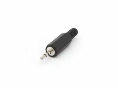 Jack male 3.5mm stereo plastique noir (CA111H)