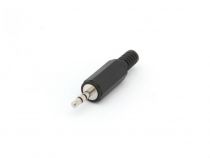 Jack male 3.5mm stereo plastique noir (CA111H)
