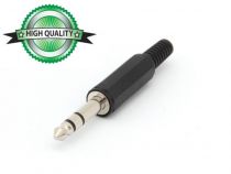 Connecteurs jack 6.35mm mle - noir - haute qualit